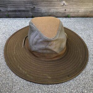 PETER GRIMM True Character Hat Men's Explorer Cap Wide Brim Packable Brown Sun